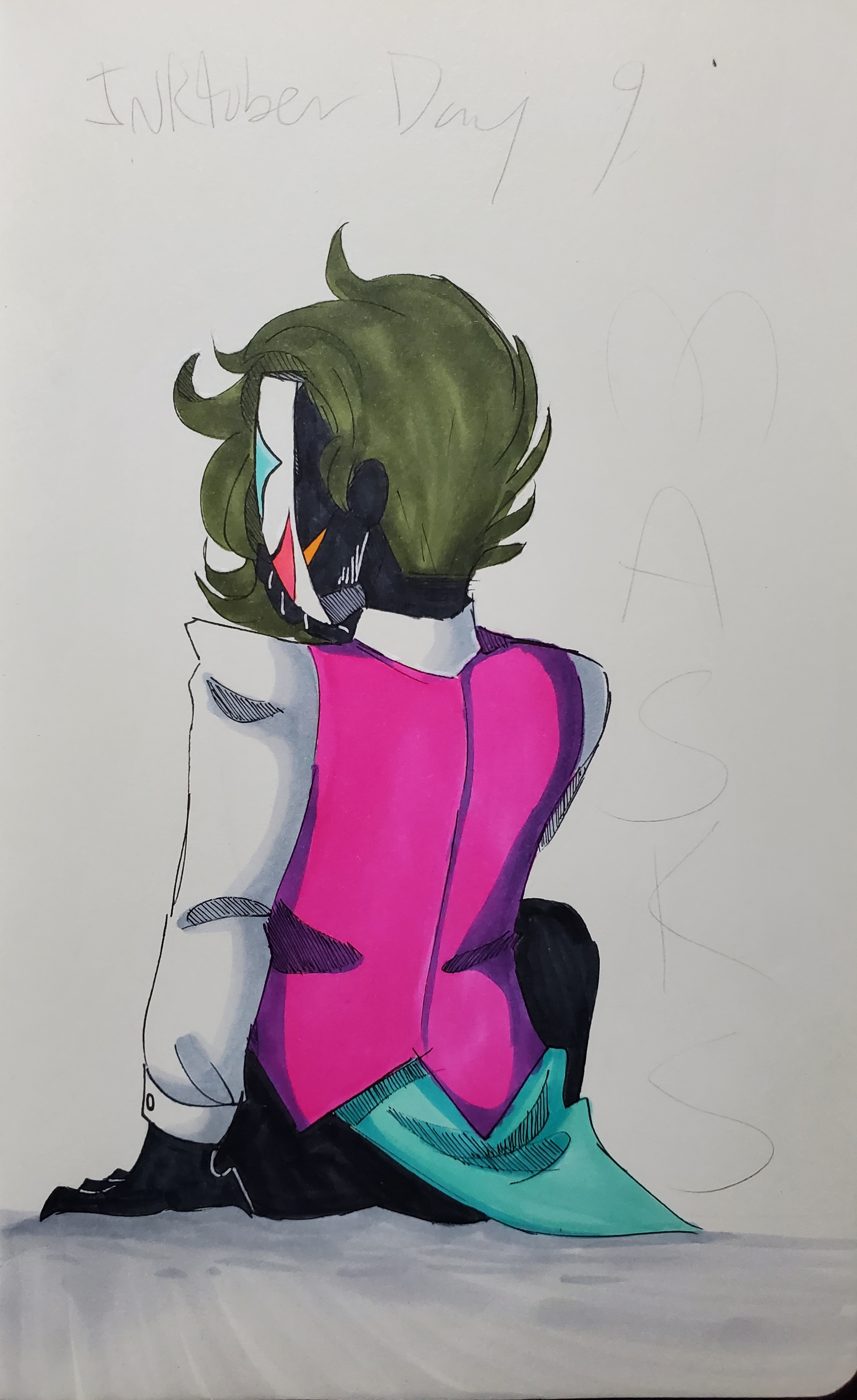 Zallango with a mask, inktober 2018