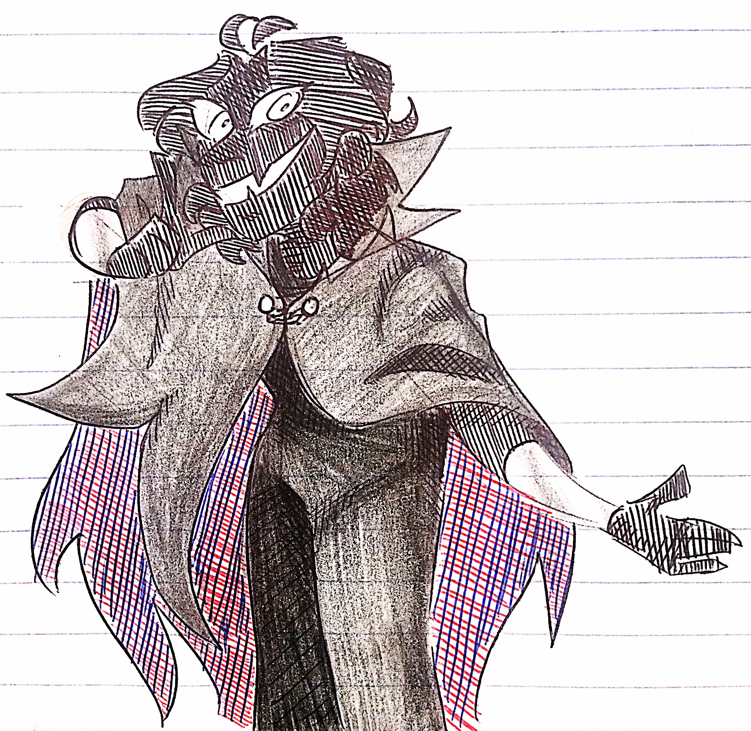 hatless jester doodle, 2019